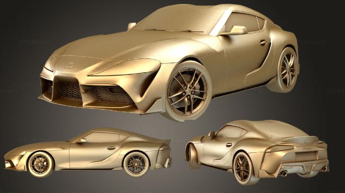 Автомобили и транспорт (Toyota Supra A90, CARS_3758) 3D модель для ЧПУ станка